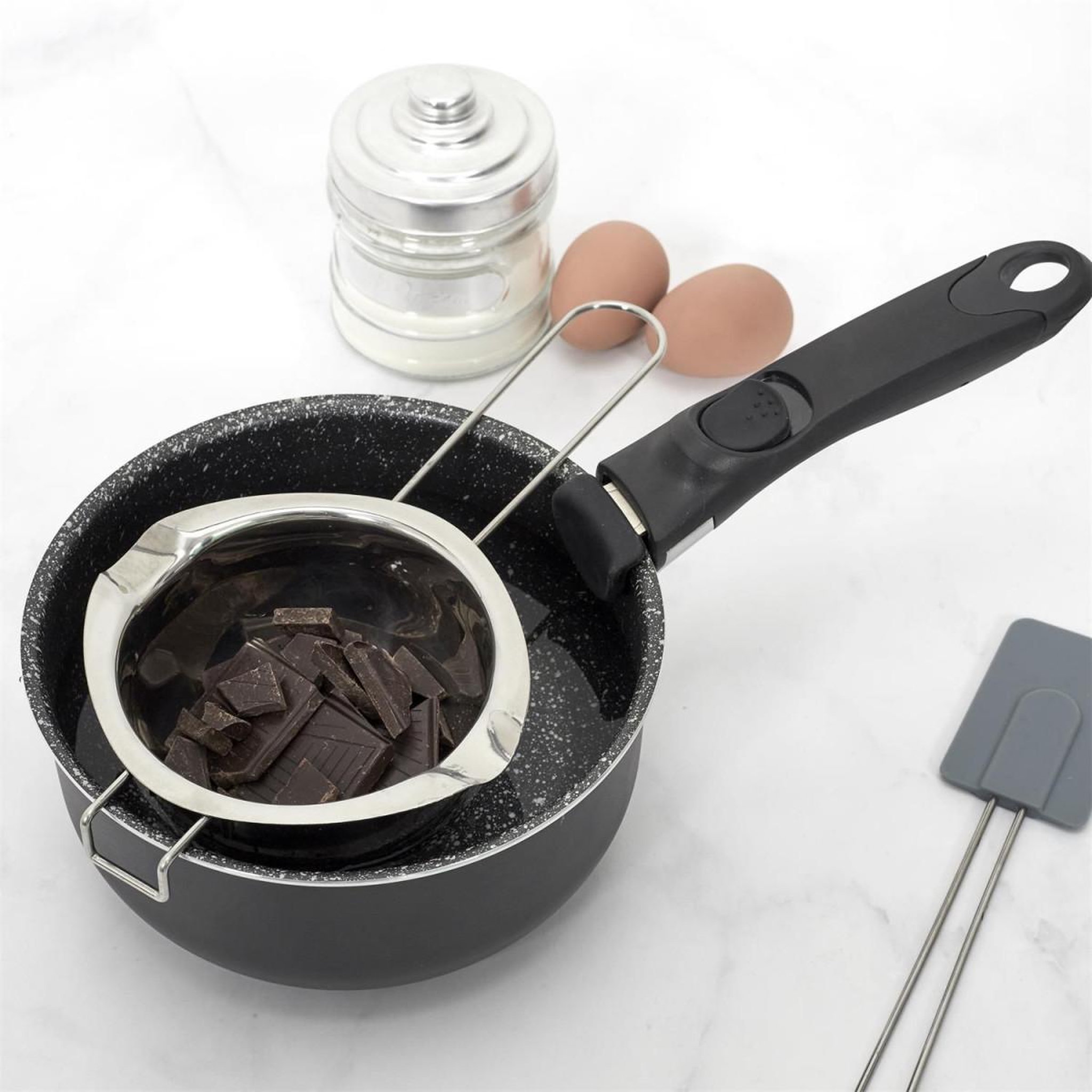 Voir la diapositive 3 : Lily Cook Bol pour bain marie  cook  26cm argent