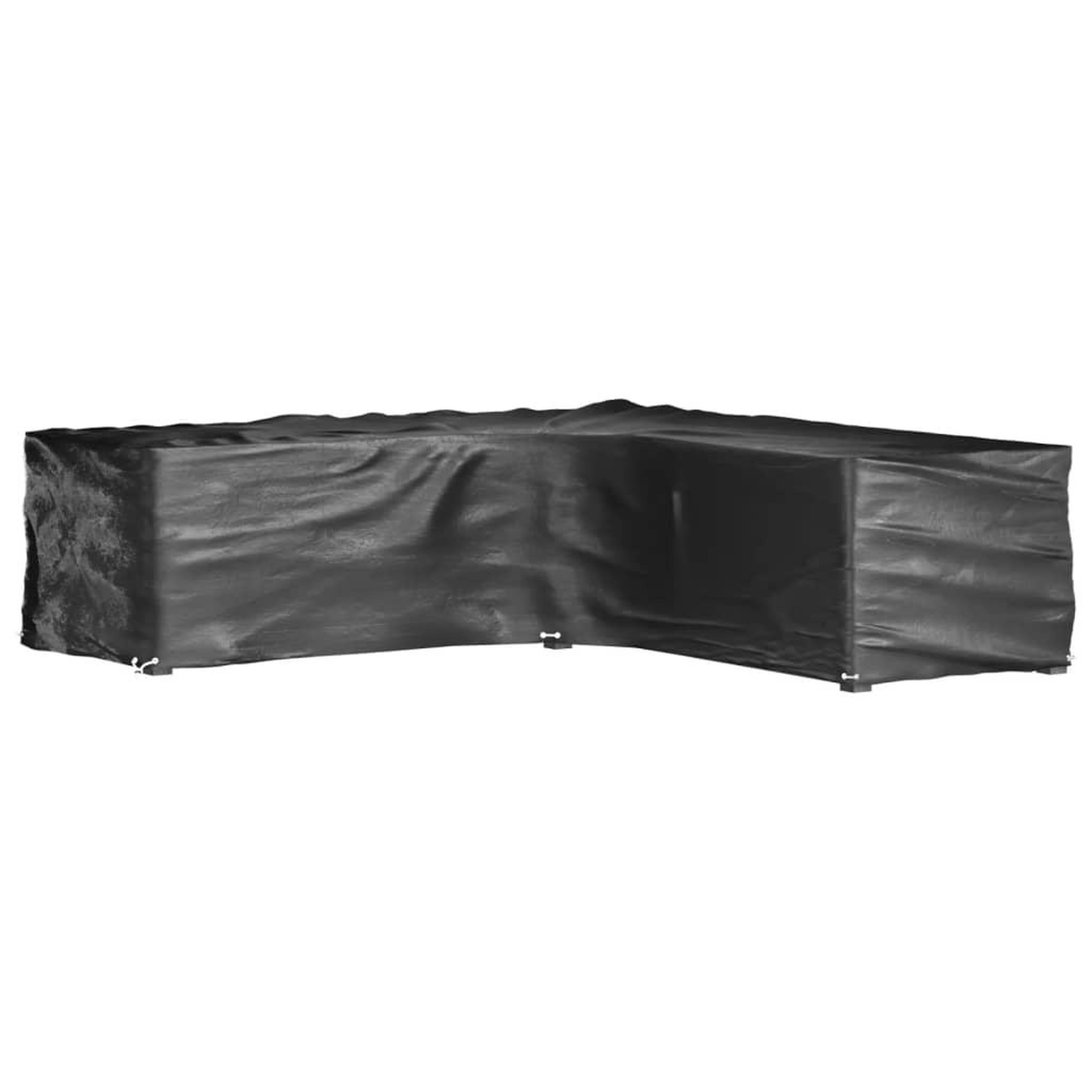 Voir la diapositive 2 : VIDAXL Housses de salon de jardin en forme de L 2 pcs 16 œillets