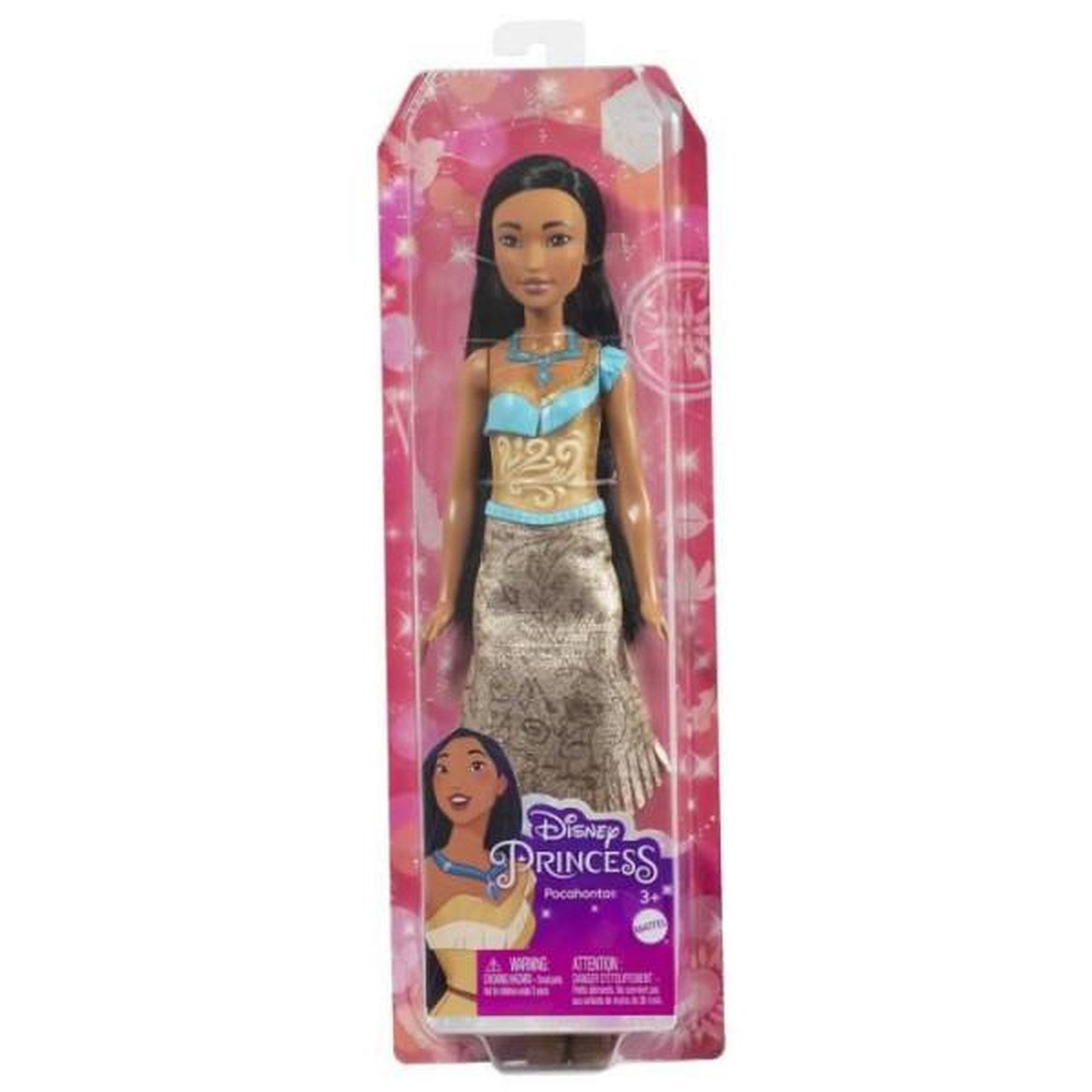 Voir la diapositive 2 : DISNEY PRINCESS Pocahontas Poupée 29 cm, Mattel Poupée Disney Princesses habillage et accessoires HLW07