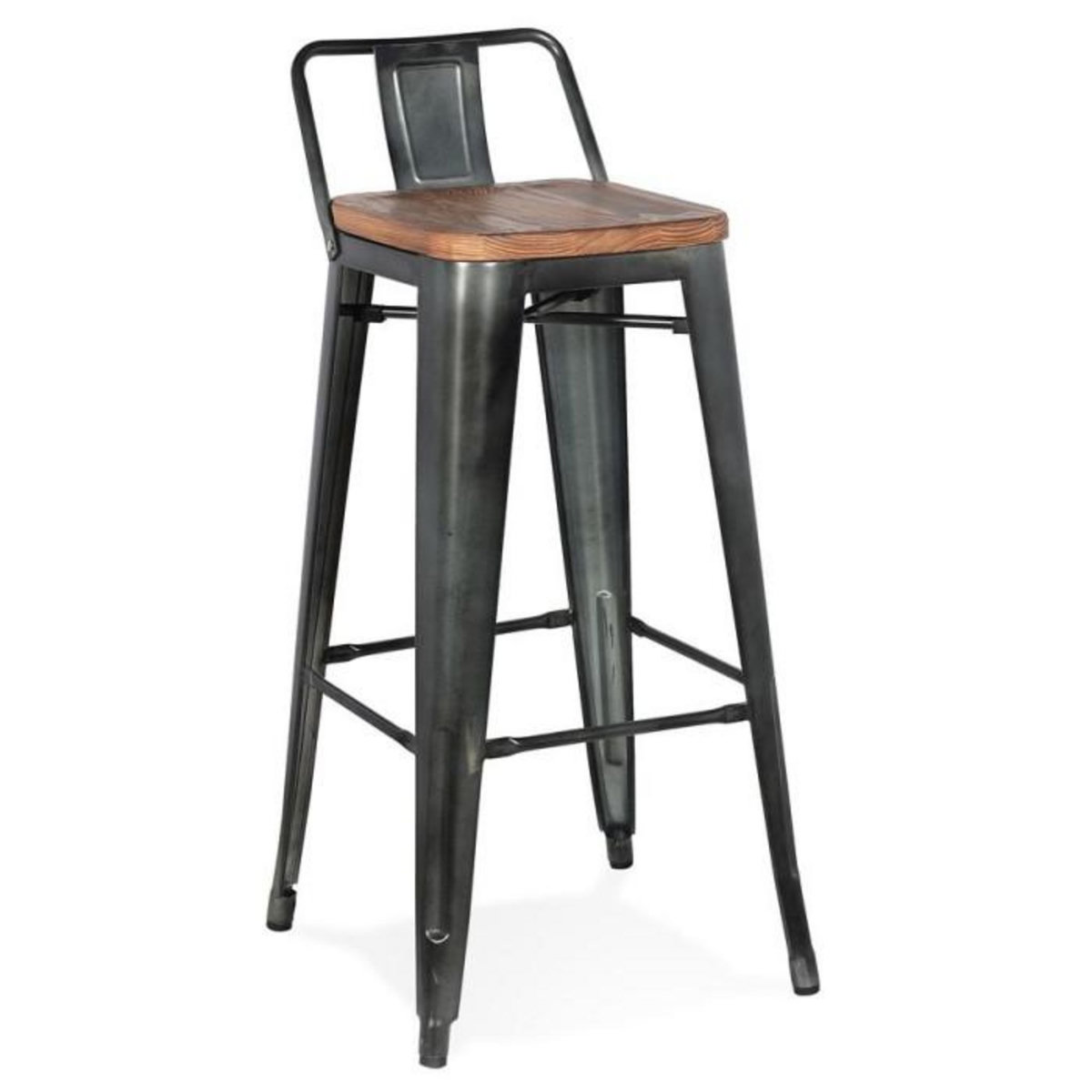 Paris Prix Tabouret de Bar Design  Kary  94cm Noir