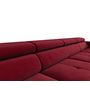 Voir la diapositive 6 : BEST MOBILIER Ayden - canapé panoramique en u 7 places convertible avec coffre et têtières réglables en tissu