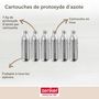 Voir la diapositive 2 : ZENKER Lot de 12 cartouches de protoxyde d'azote pour siphon à Chantilly Zenker Smart Pastry