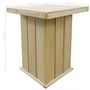 Voir la diapositive 2 : VIDAXL Table de bar 75x75x110 cm Pin impregne