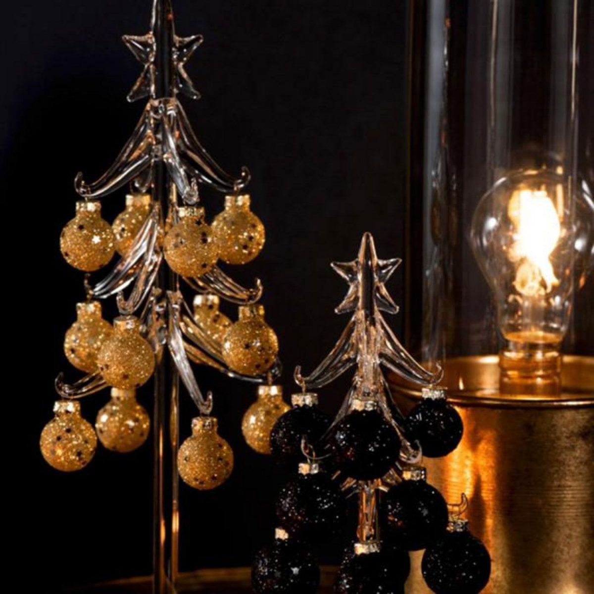 Paris Prix Lampe à Poser Design en Verre  Bulb  34cm Or