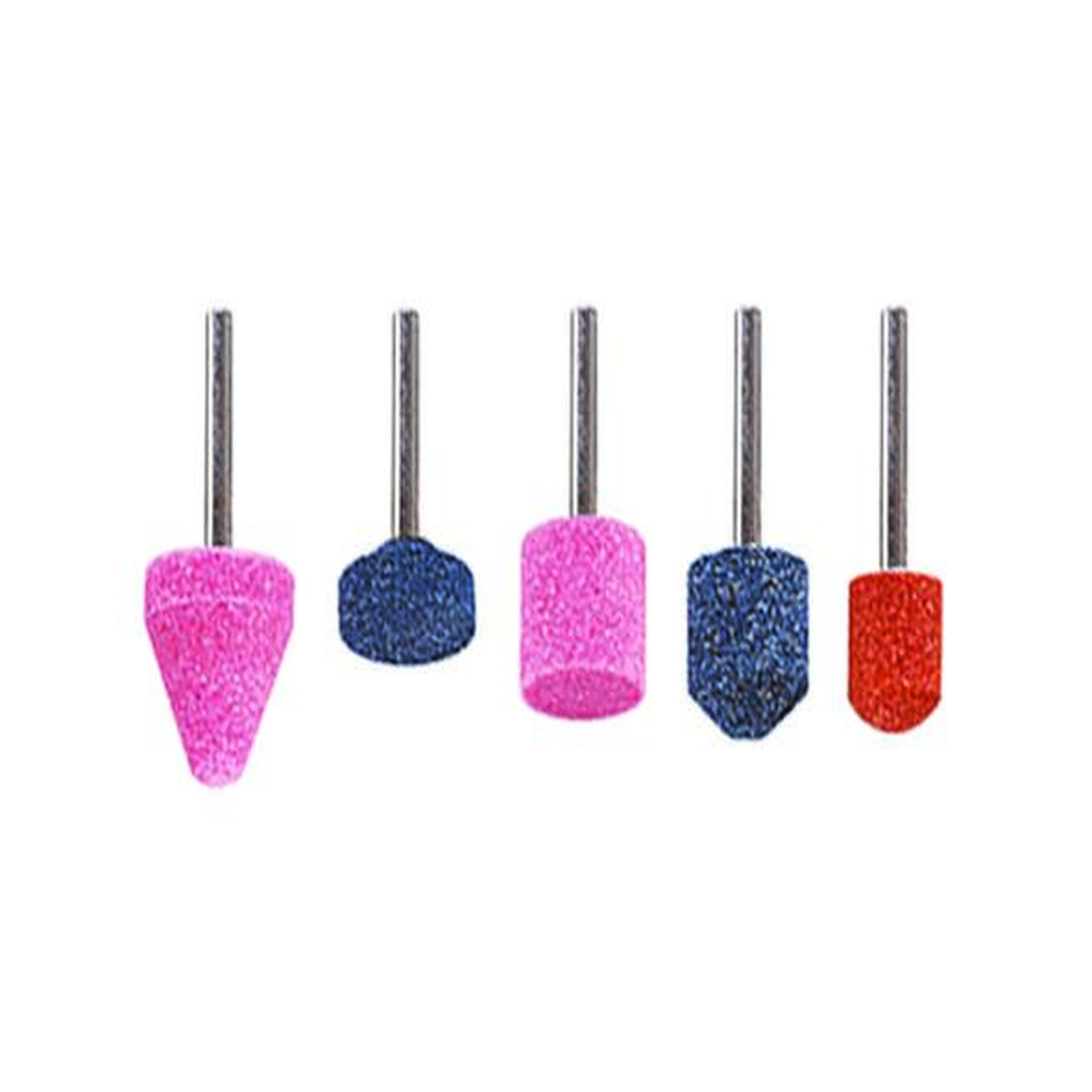 WOLFCRAFT Lot de 5 meules sur tige pour multimatière WOLFCRAFT, Diam.Entre 10 et 20 mm