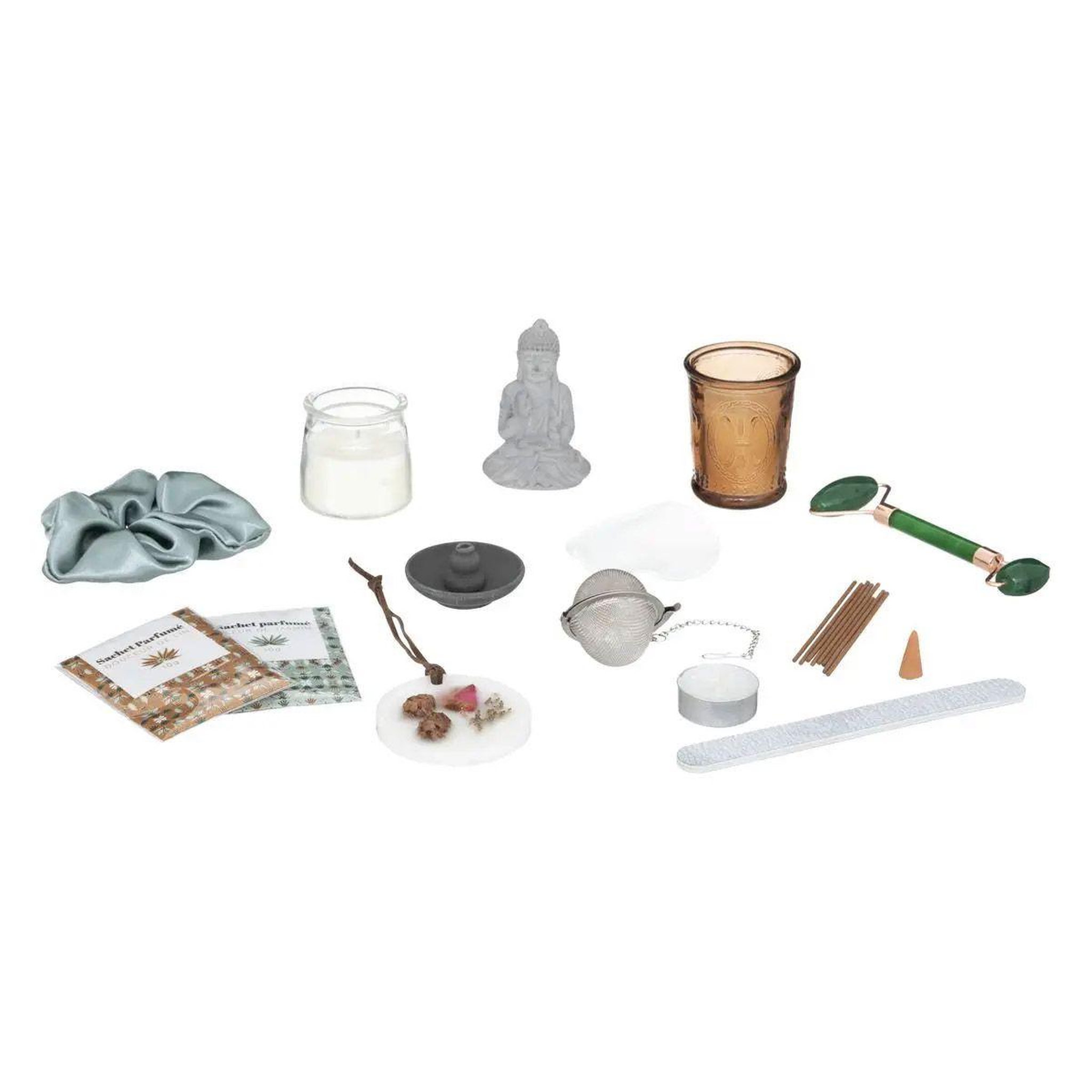 Voir la diapositive 3 : ATMOSPHERA Calendrier de l'avent 24 surprises  spa  35cm vert