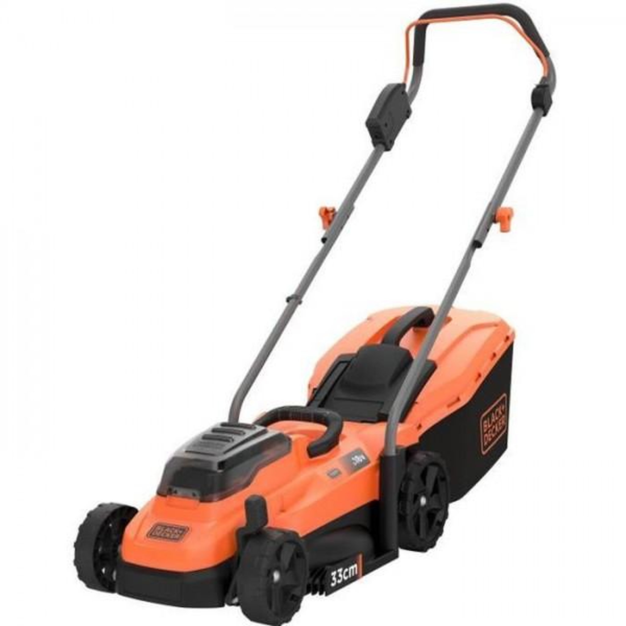 Black et Decker Tondeuse a Gazon BLACK+DECKER   18V BCMW3318L2-QW 33 cm - Jardin Jusqu'a 350 m² - 35 L avec 2 Batteries et 1 Chargeur