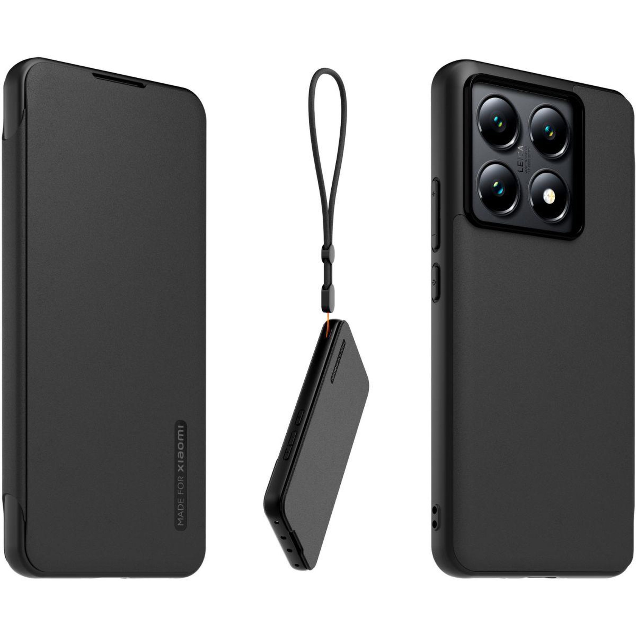 Voir la diapositive 2 : MADE FOR XIAOMI Etui avec cordon xiaomi 14t premium noir