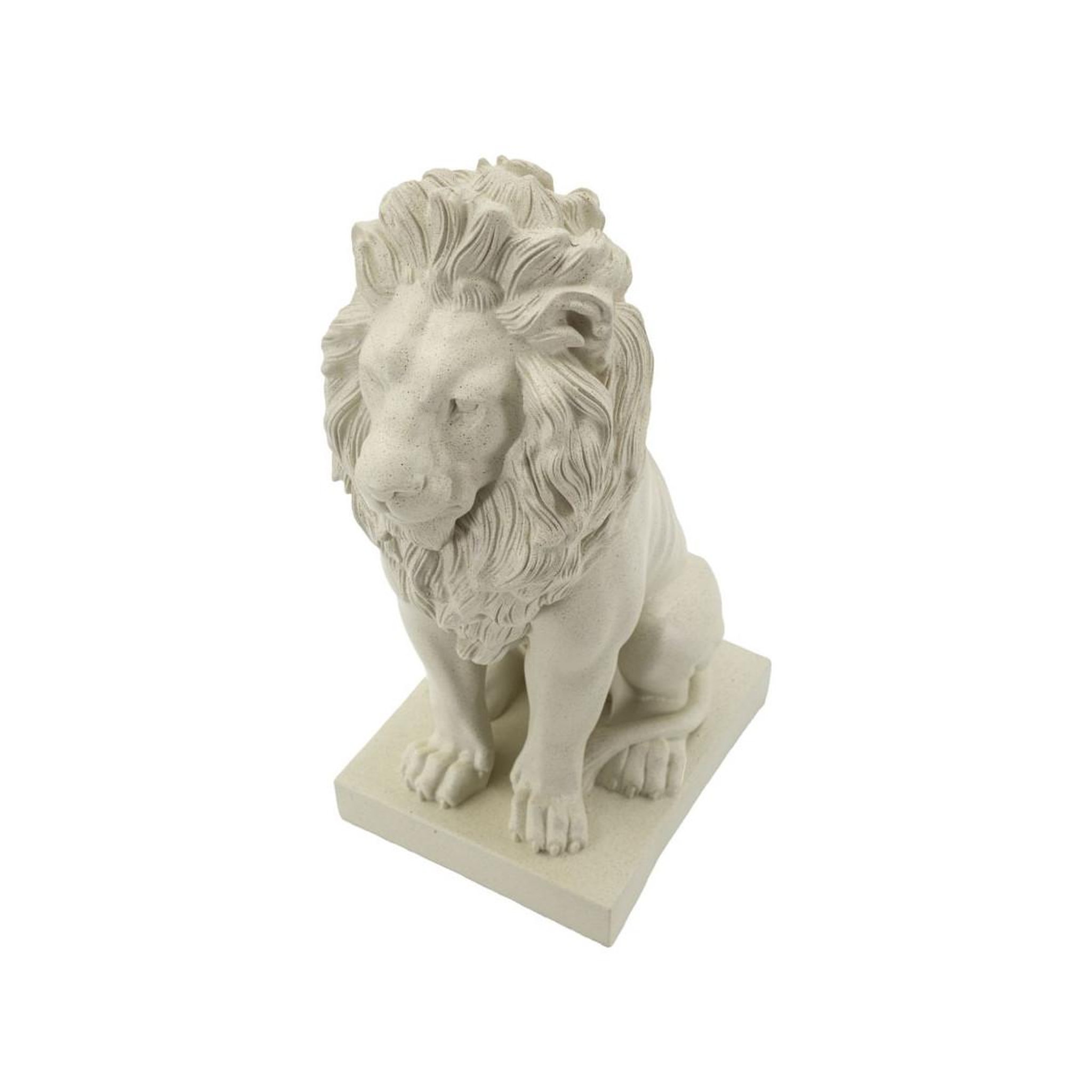 Voir la diapositive 4 : Paris Prix Statuette déco lion  stons  40cm crème