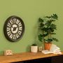 Voir la diapositive 4 : ATMOSPHERA Horloge Murale  Davy  39cm Marron