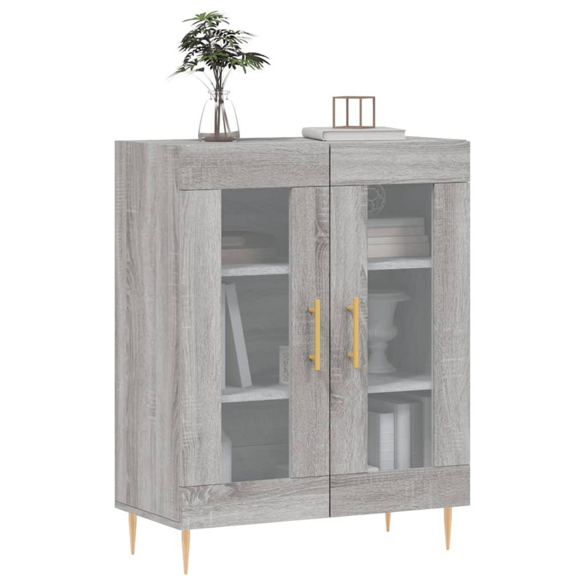VIDAXL Buffet sonoma gris 69,5x34x90 cm bois d'ingenierie