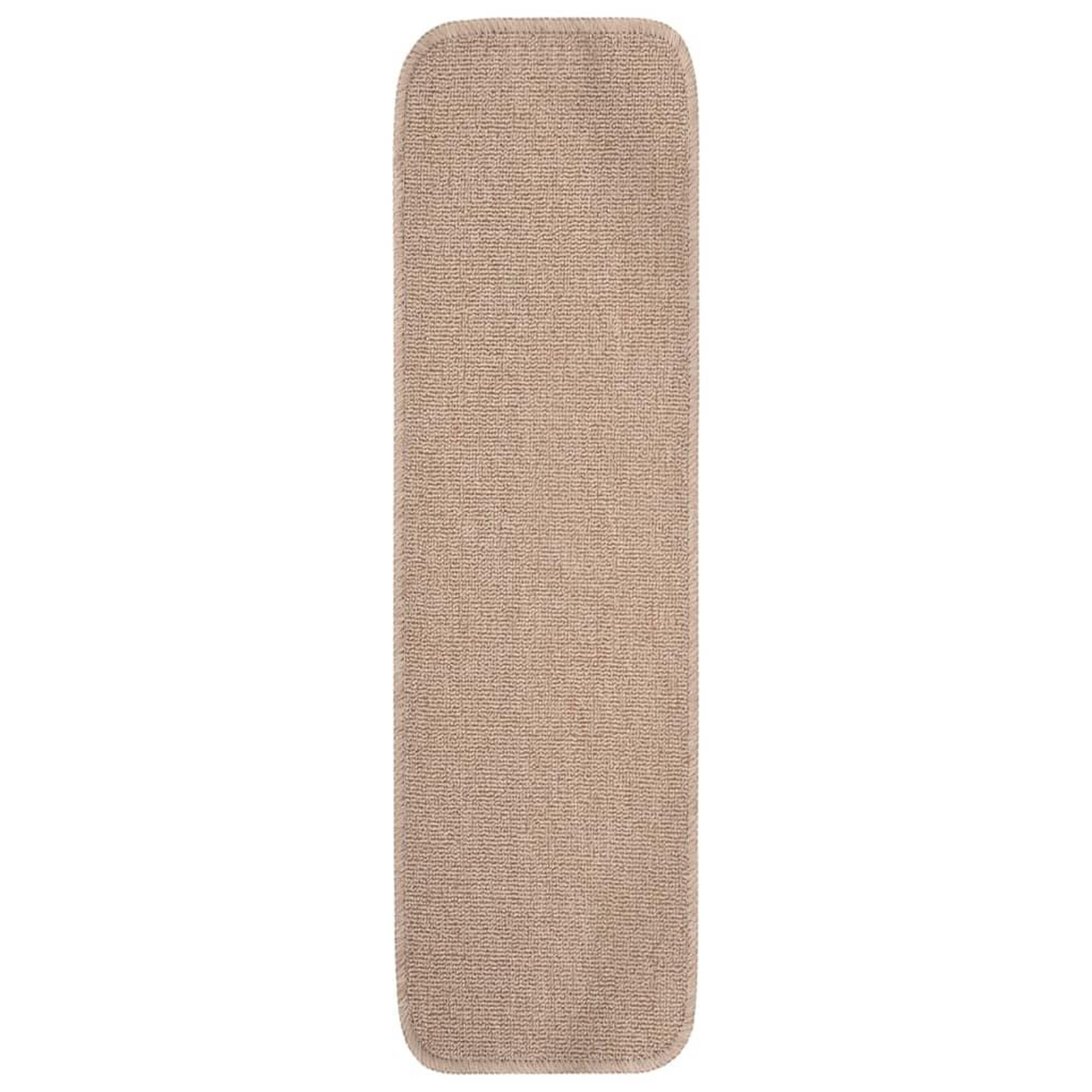 Voir la diapositive 2 : VIDAXL Tapis escalier antiderapants 15 pcs 75x20cm Beige Rectangulaire