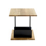 Voir la diapositive 3 : Paris Prix Table d'Appoint & Porte Revues  Pika  45cm Chêne & Noir