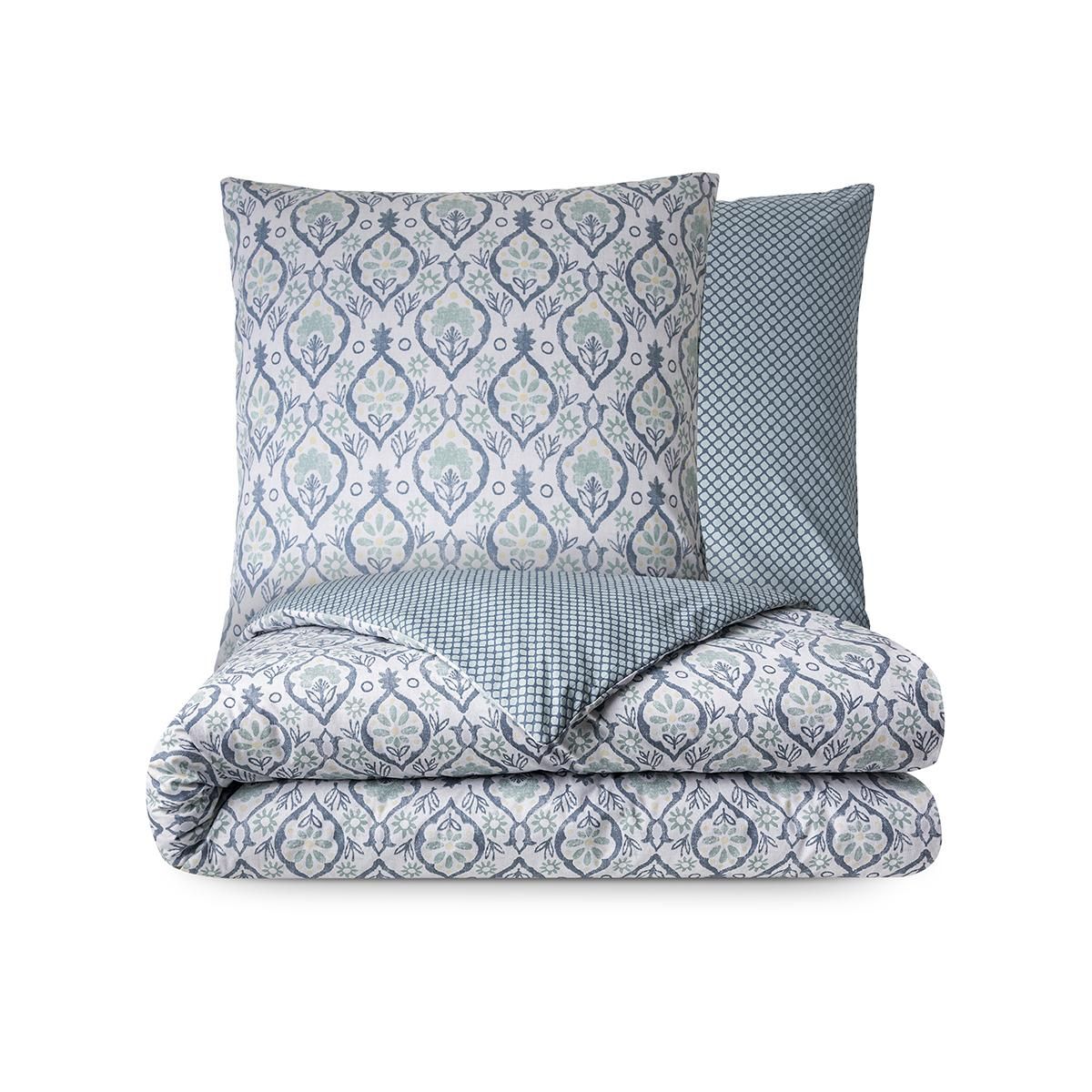 DODO Pack Housse de couette + Taie(s) d'oreiller Coton Mira