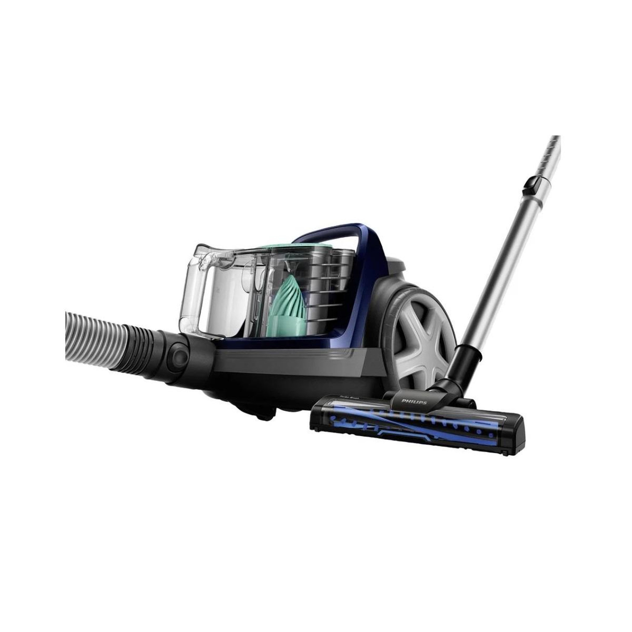 Voir la diapositive 2 : Philips Aspirateur sans sac 900 w 74db bleu - fc9556-09