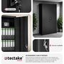 Voir la diapositive 5 : tectake Armoire de classement en métal en Acier lâqué époxy noir