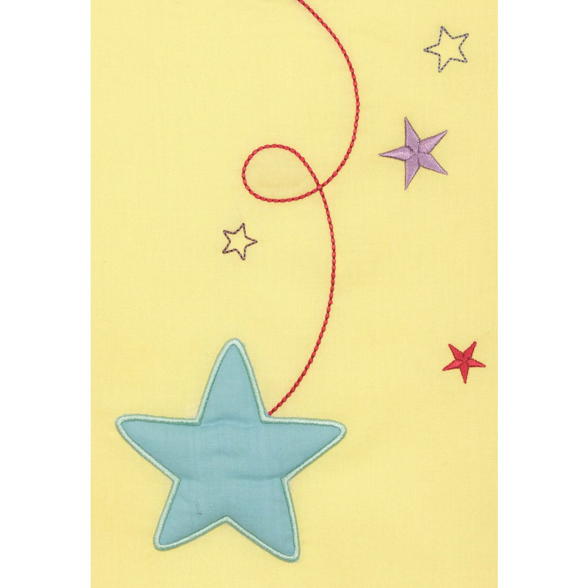 PTIT BASILE Housse de couette Bébé coton Bio 100x140 cm Pluie d'étoiles