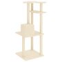 Voir la diapositive 5 : VIDAXL Arbre a chat avec griffoirs en sisal creme 123 cm