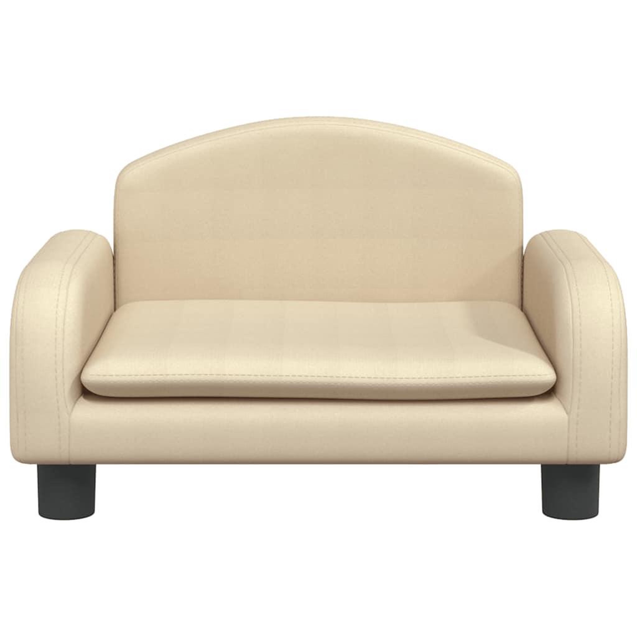 Voir la diapositive 3 : VIDAXL Lit pour chien creme 50x40x30 cm tissu