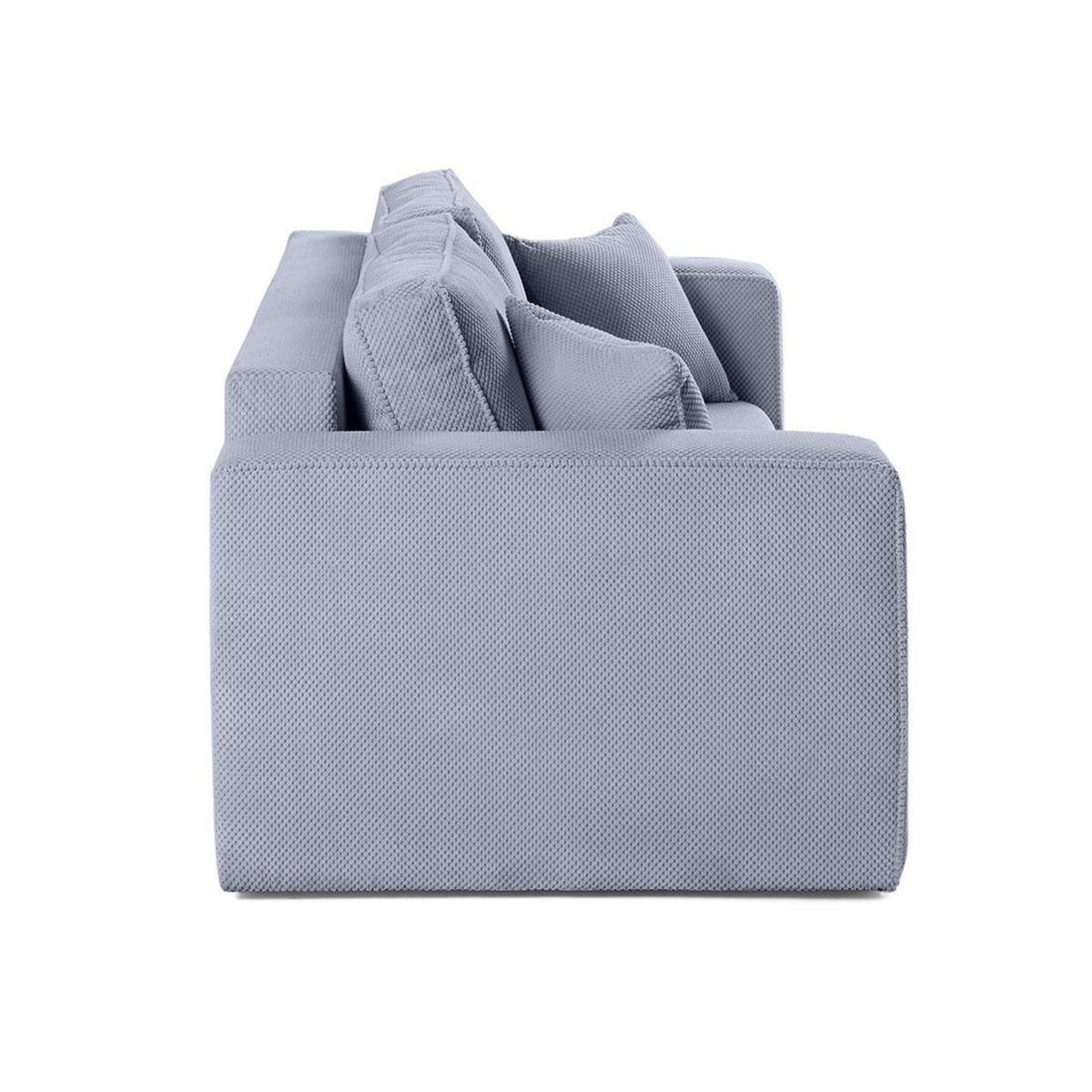 BEST MOBILIER Topaze - canapé droit 2 places - en velours texturé