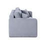 Voir la diapositive 3 : BEST MOBILIER Topaze - canapé droit 2 places - en velours texturé
