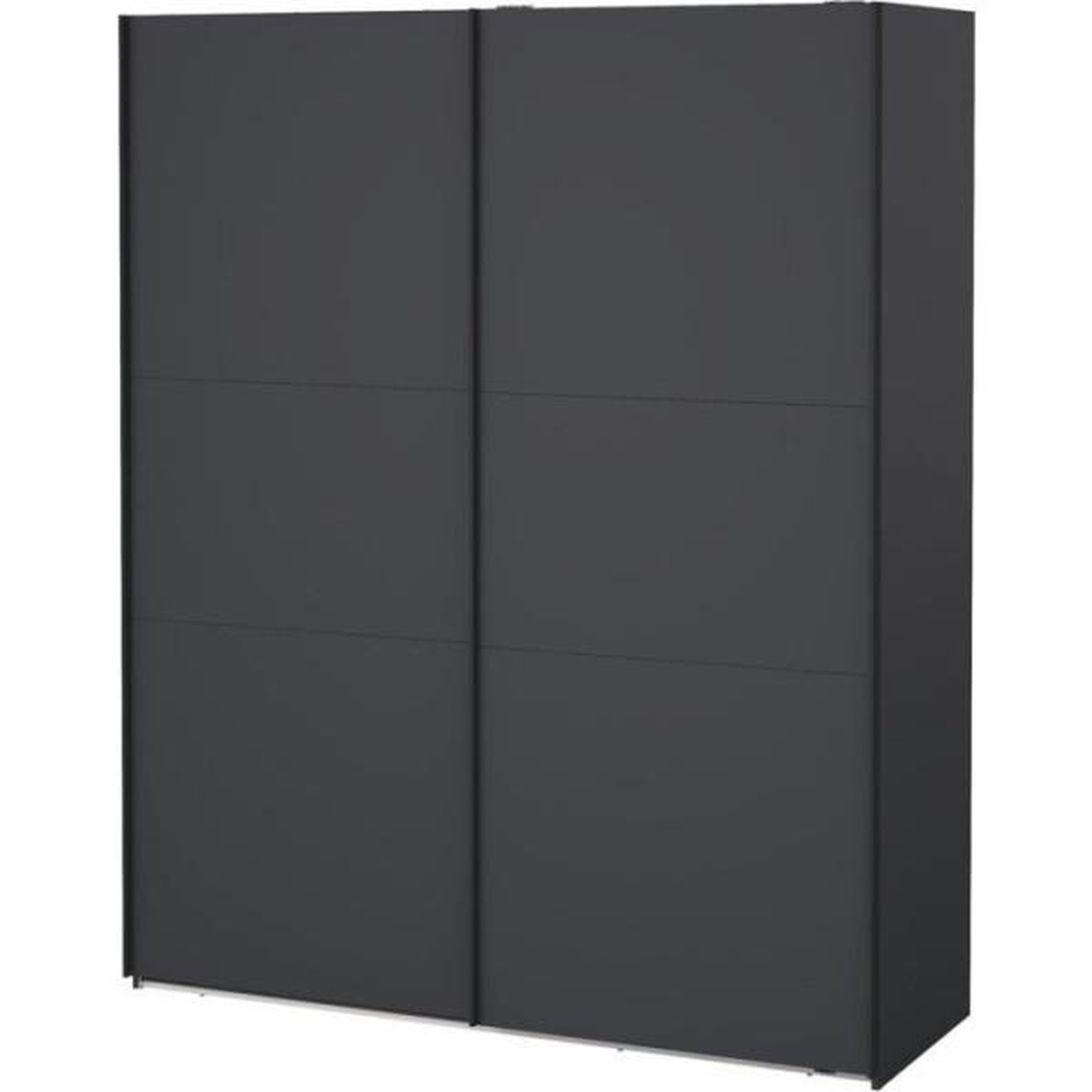 Voir la diapositive 5 : MARKET24 Armoire de chambre - como - gris mat - 2 portes coulissantes - 178,5 x 66,6 x 220,4 cm