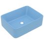 Voir la diapositive 2 : VIDAXL Lavabo de luxe Bleu clair mat 41x30x12 cm Ceramique