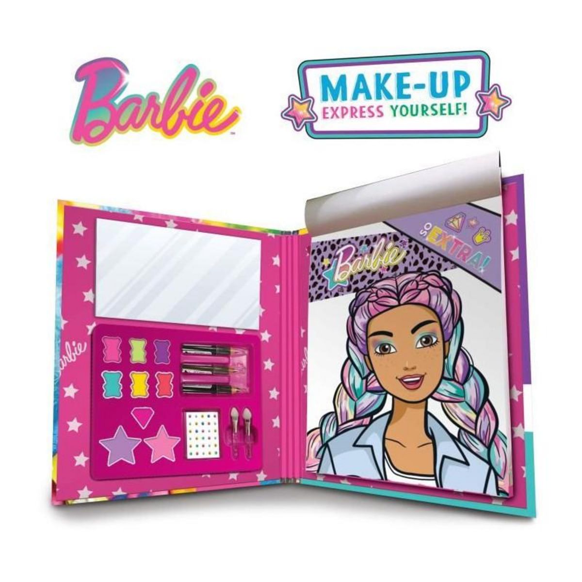 LISCIANI GIOCHI Book pour apprendre a maquiller et a se maquiller - Barbie sketch book make up - LISCIANI