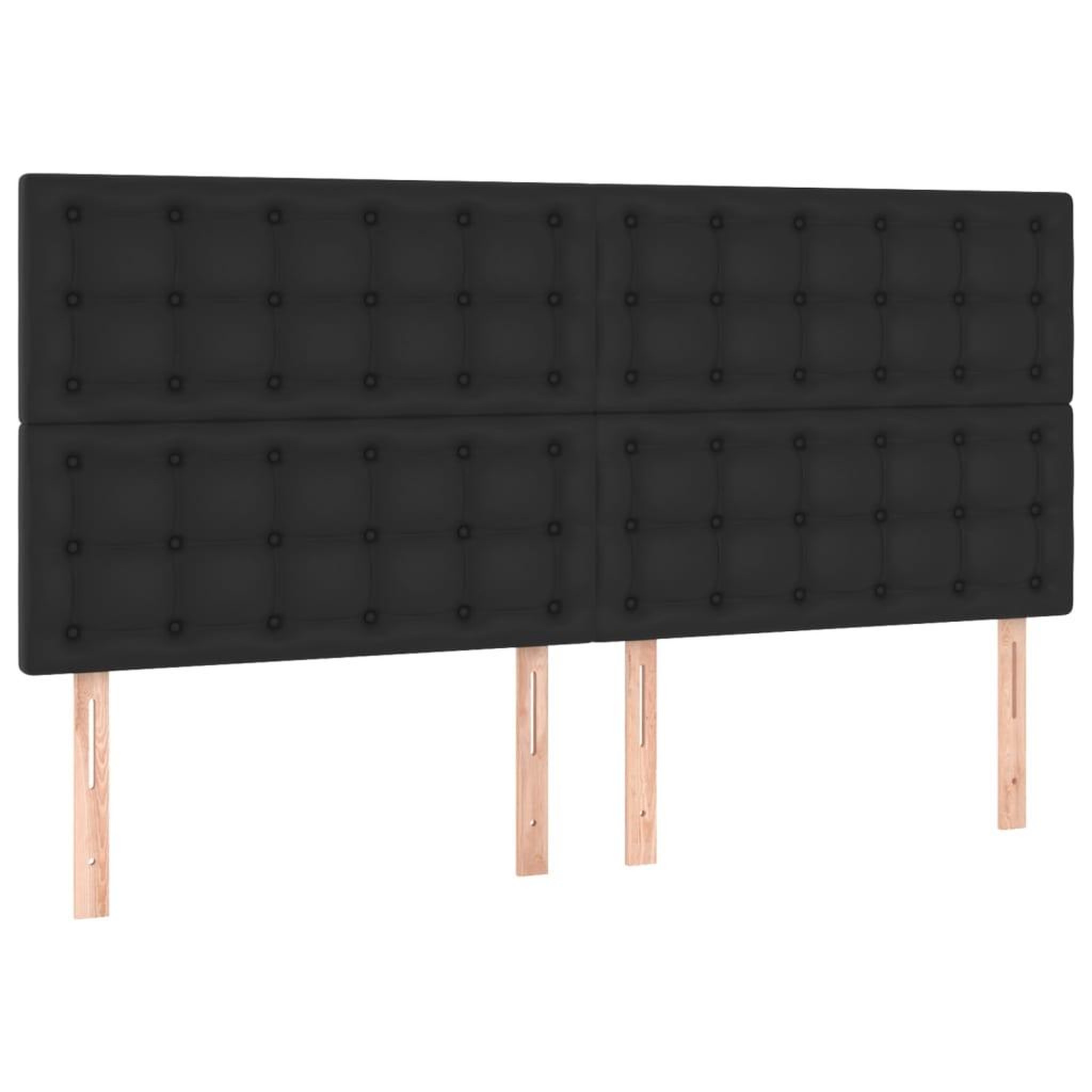 Voir la diapositive 4 : VIDAXL Tete de lit a LED Noir 180x5x118/128 cm Similicuir