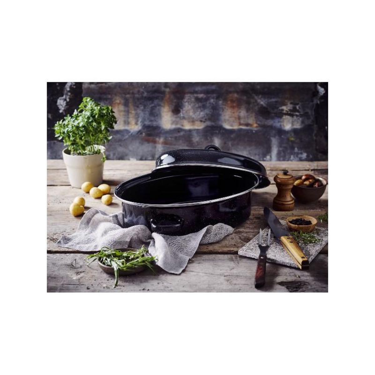 Beka Roasty'cook daubiere 38cm email noir - 15230384