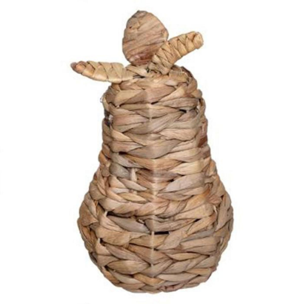ATMOSPHERA Poire Déco à Poser  Vannerie  27cm Naturel