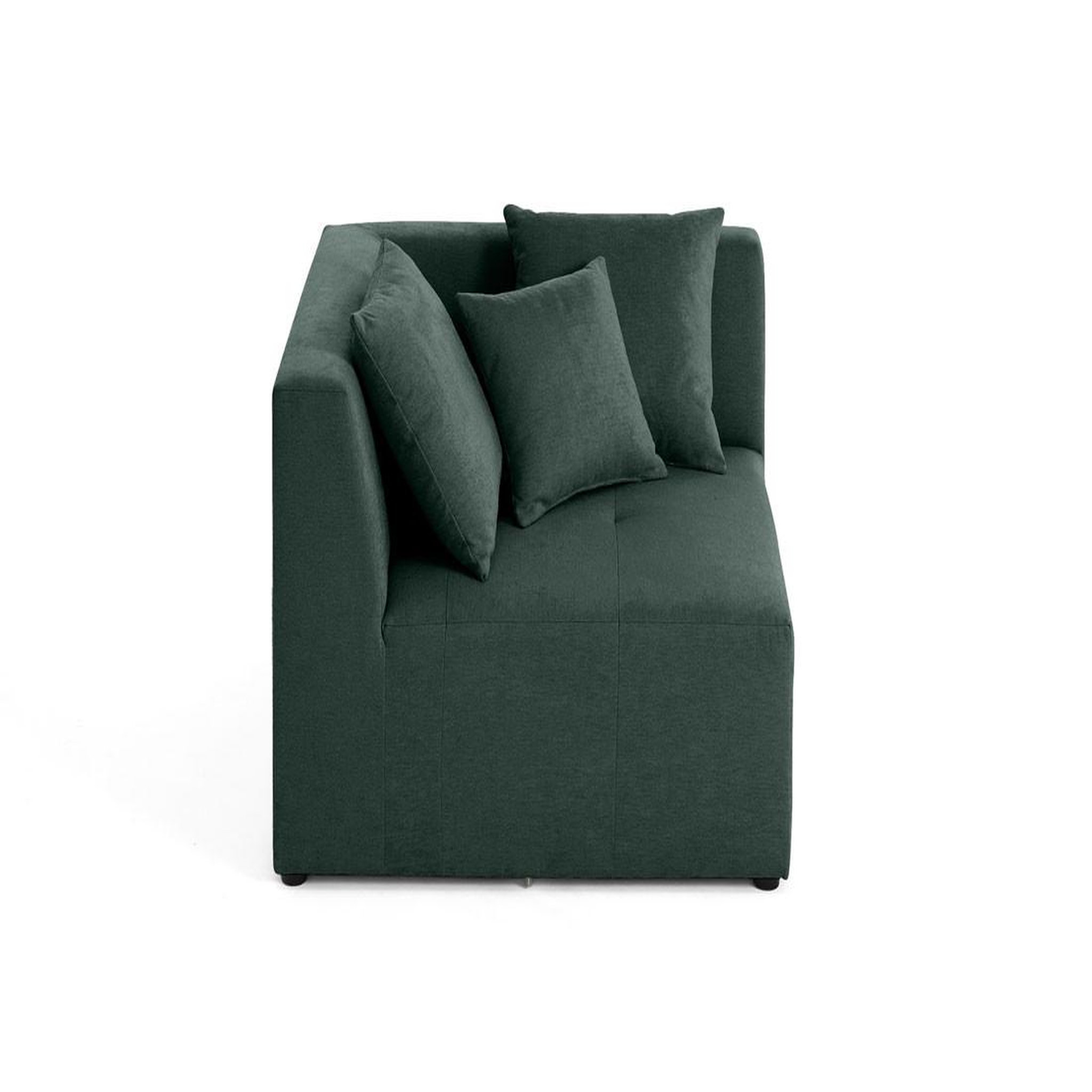 Voir la diapositive 6 : BEST MOBILIER Amalfi - module d'angle réversible - en tissu