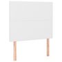 Voir la diapositive 4 : VIDAXL Tete de lit a LED Blanc 100x5x118/128 cm Similicuir