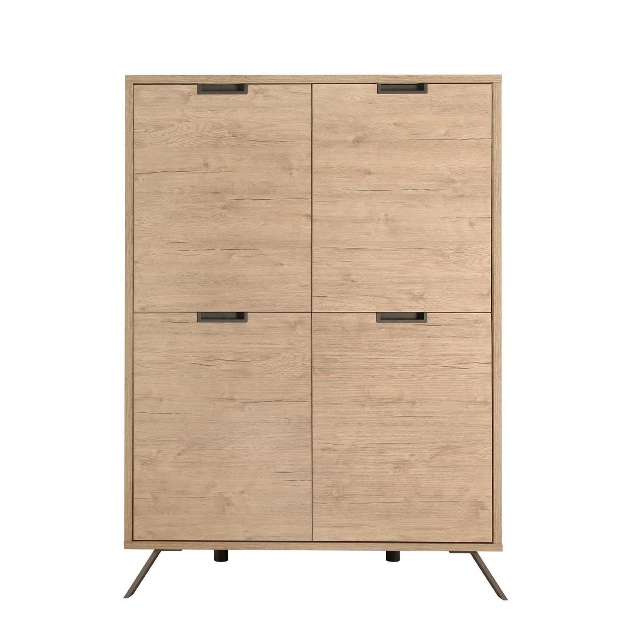 Voir la diapositive 5 : JLC KREATION Argentier-bar moderne en bois 4 portes pleines DIANA