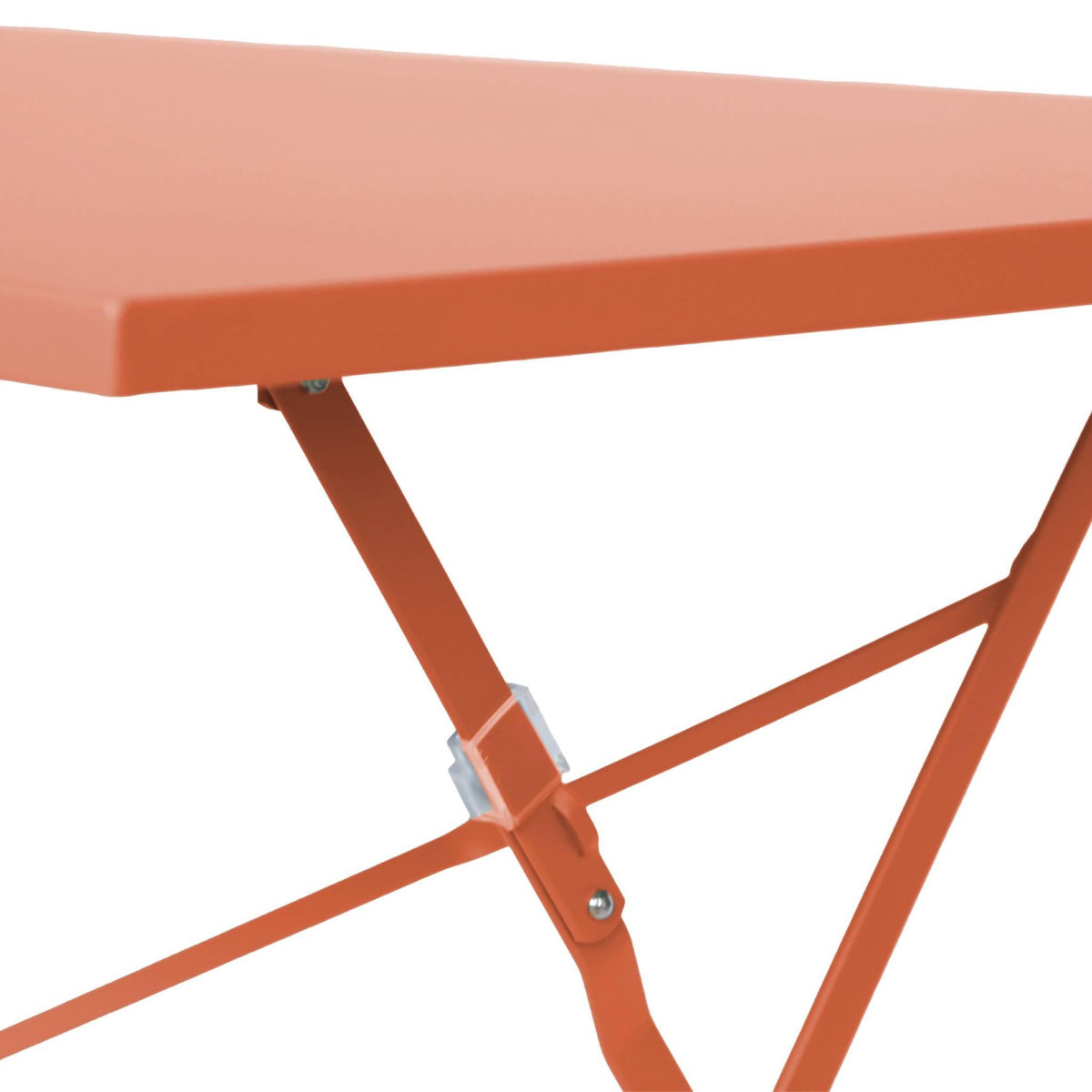 SWEEEK Table de jardin bistrot pliable - Emilia rectangle - Table rectangle 110x70cm en acier thermolaqué