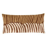 ATMOSPHERA Coussin Déco Brodé  Hary  35x75cm Marron