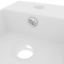 VIDAXL Lavabo de salle de bain avec trop-plein Ceramique Blanc mat