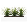Voir la diapositive 2 : ATMOSPHERA Centre de Table Aloe Vera  Plant  31cm Blanc