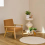 Voir la diapositive 2 : SWEEEK Fauteuil enfant en bois et velours côtelé moutarde. ISAK L 47 x P 43.5 x H 50cm