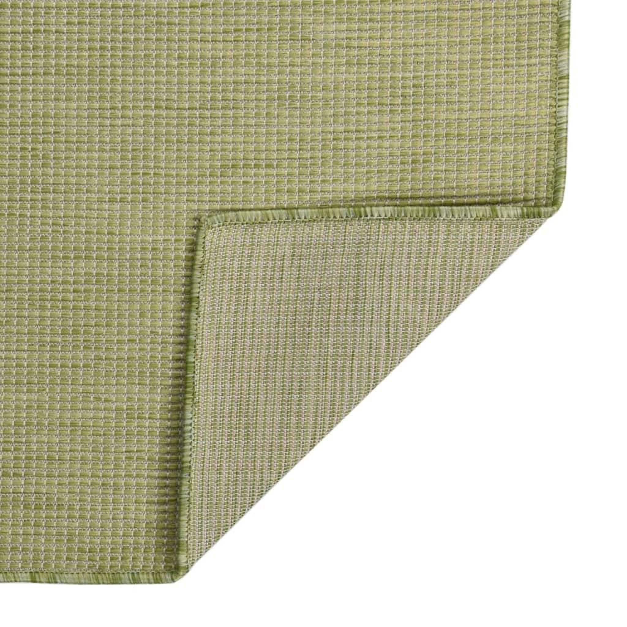 Voir la diapositive 2 : VIDAXL Tapis a tissage plat d'exterieur 160x230 cm Vert