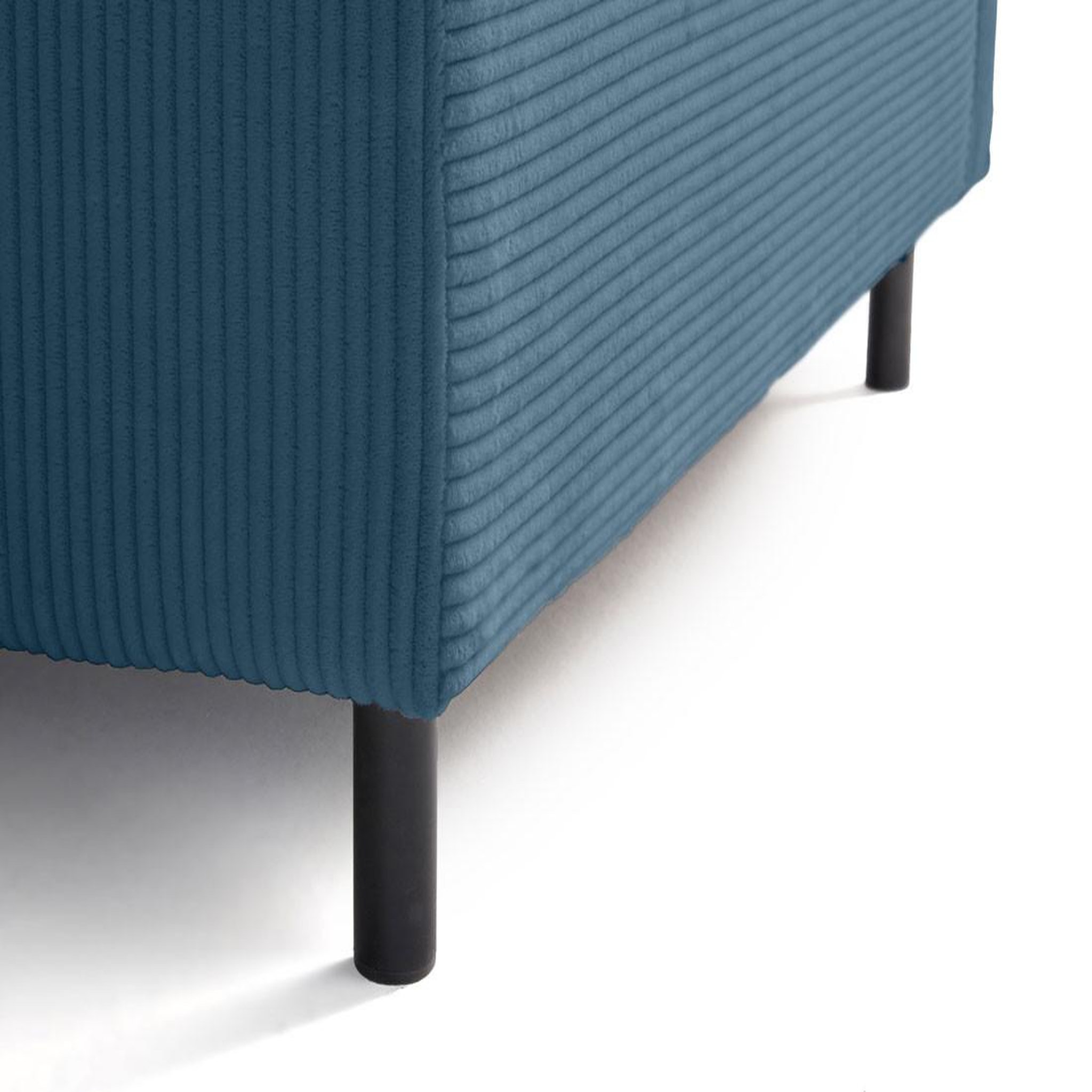 Voir la diapositive 6 : LISA DESIGN Edinburg - module d'assise d'angle gauche - en velours côtelé