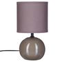 Voir la diapositive 2 : ATMOSPHERA Lampe à Poser Céramique  Boule  24cm Taupe