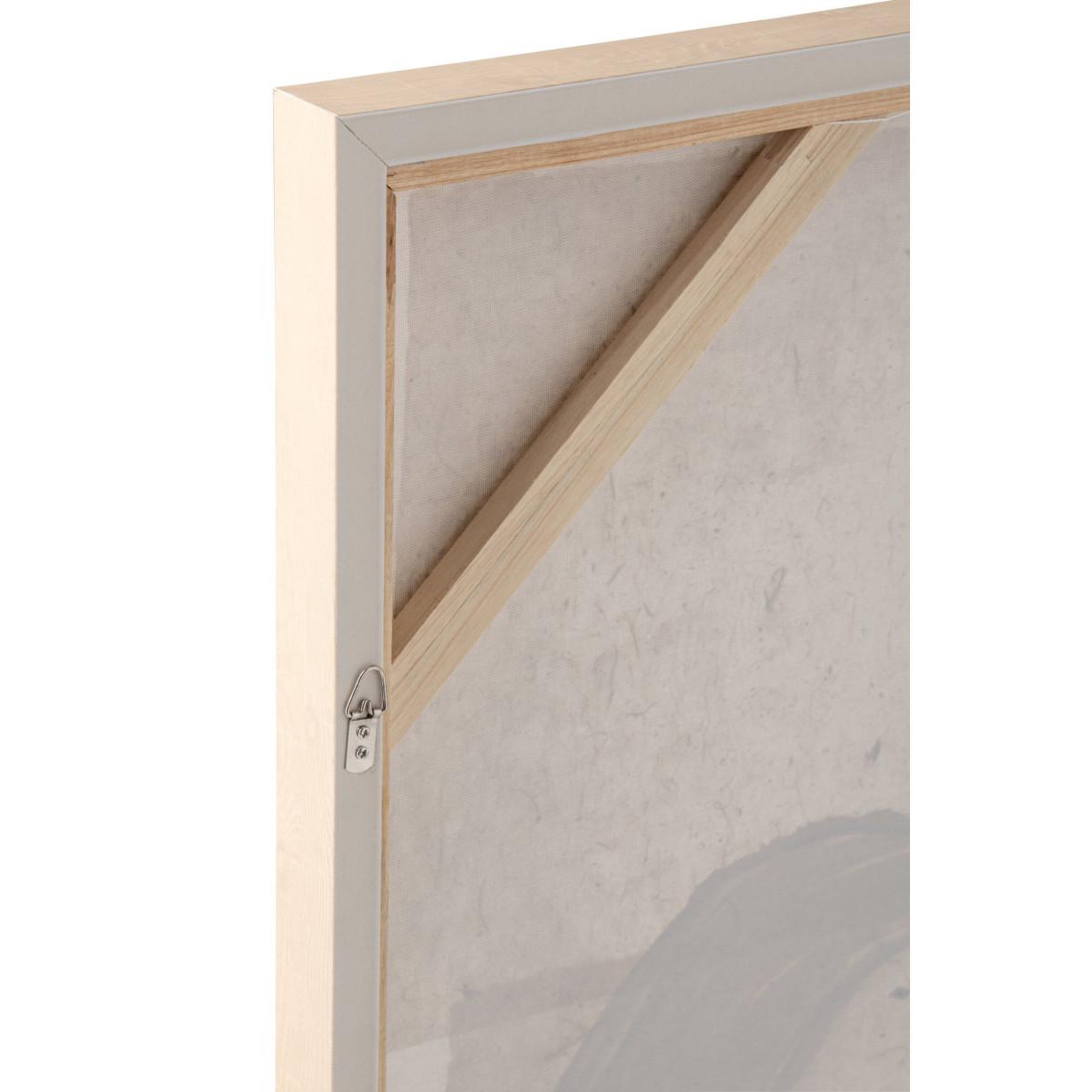 Voir la diapositive 3 : J-LINE Tableau déco cheval  galop  92x122cm beige