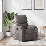 VIDAXL Fauteuil de massage inclinable Taupe Tissu