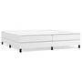 Voir la diapositive 2 : VIDAXL Sommier a lattes de lit avec matelas Blanc 200x200cm Similicuir