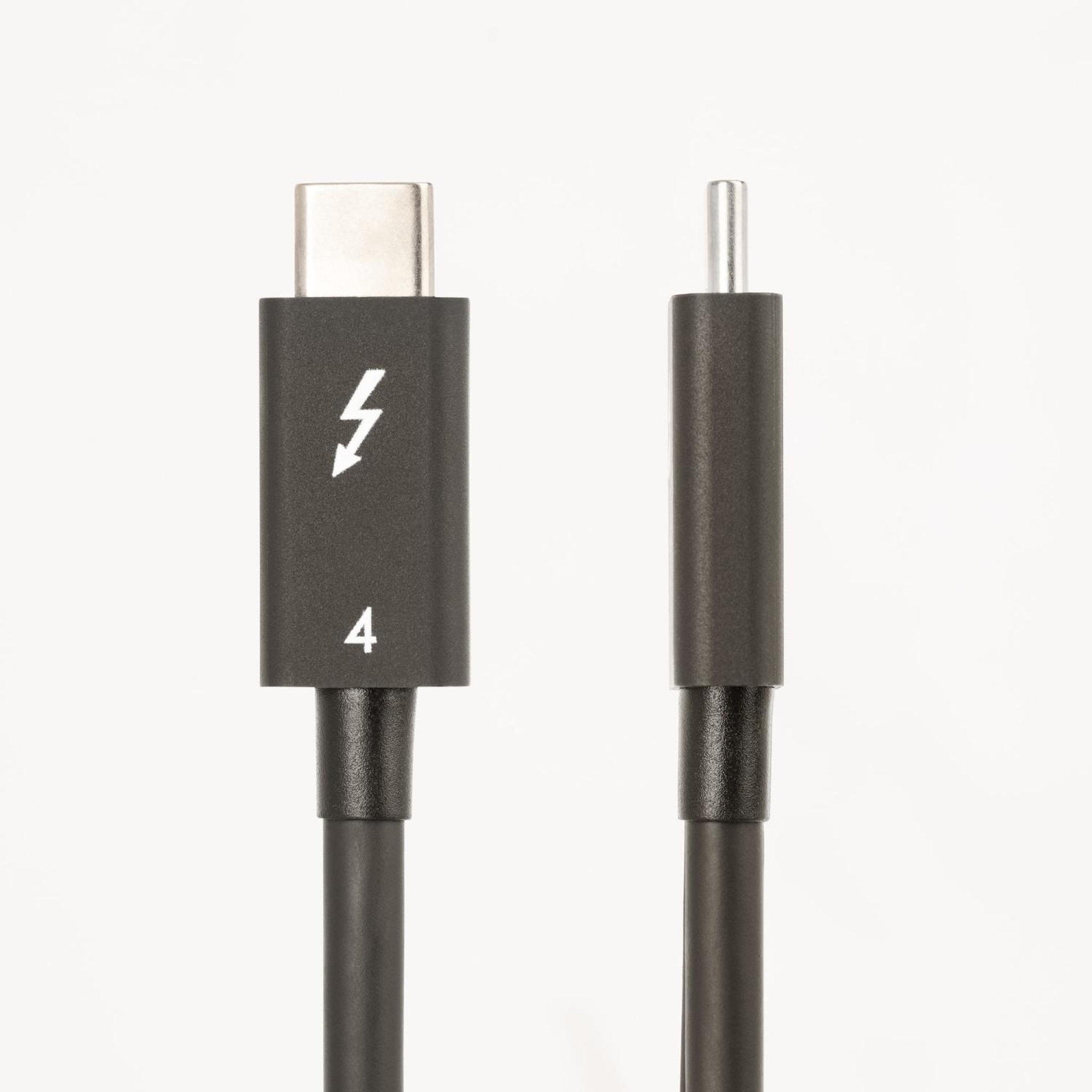 Voir la diapositive 3 : Startech StarTech.com Câble Thunderbolt 4 de 1m - 40Gbps - 100W Power Delivery - Vidéo 4K/8K - Cordon Thunderbolt Certifié par Intel - Compatible avec USB 4/Thunderbolt 3/USB 3.2/USB Type-C/DisplayPort