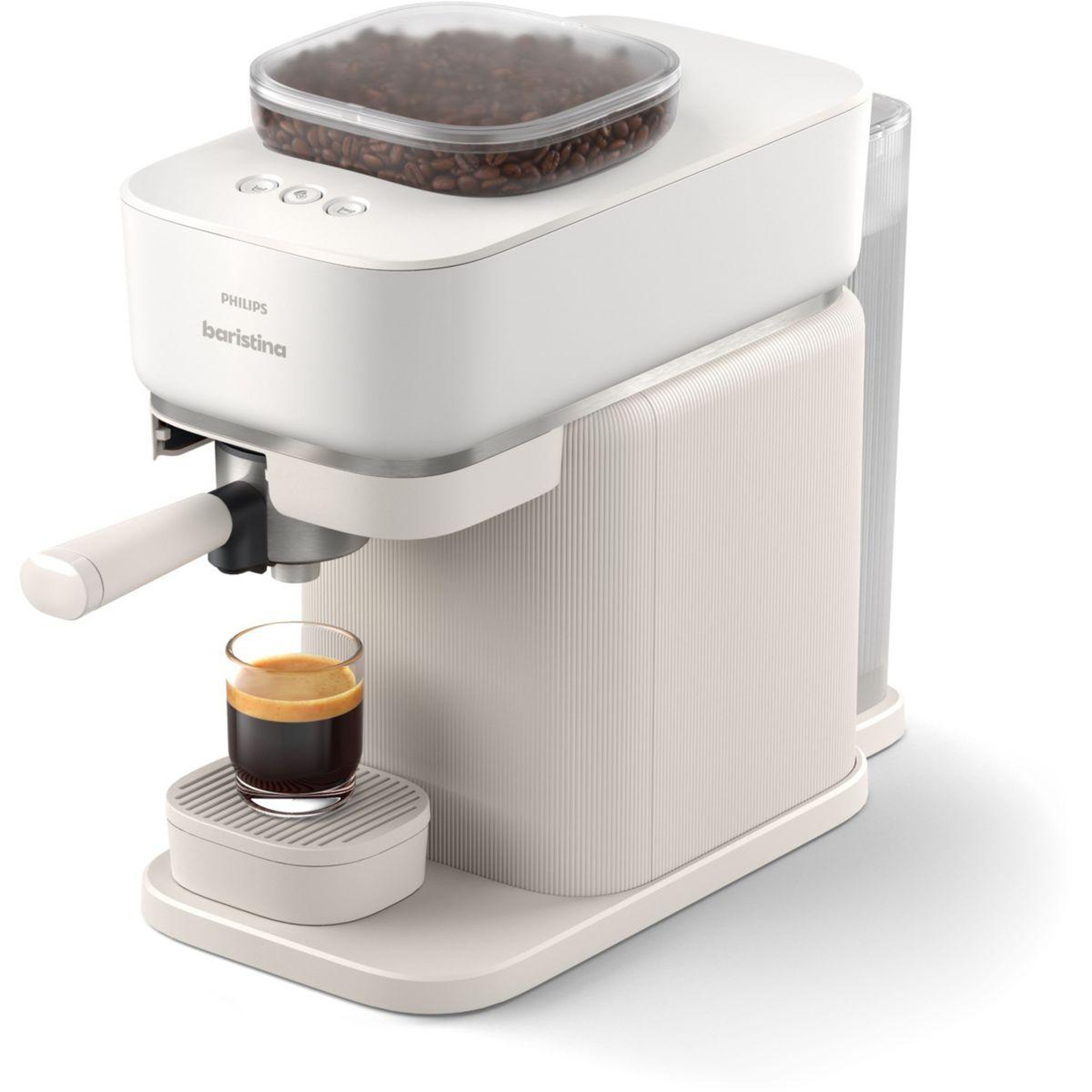 Voir la diapositive 4 : Philips Machine à expresso baristina bar300/00 cafetière à grain blanche
