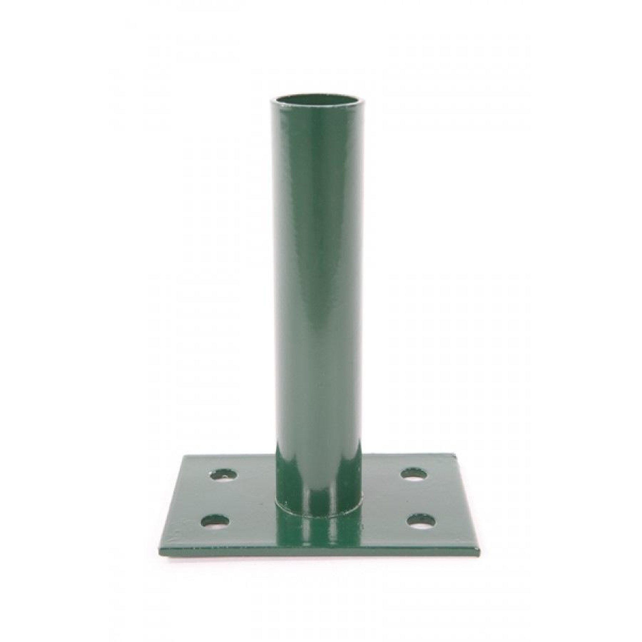 CENTRALE BRICO Platine VERTE pour poteau rond de portillon grillagé