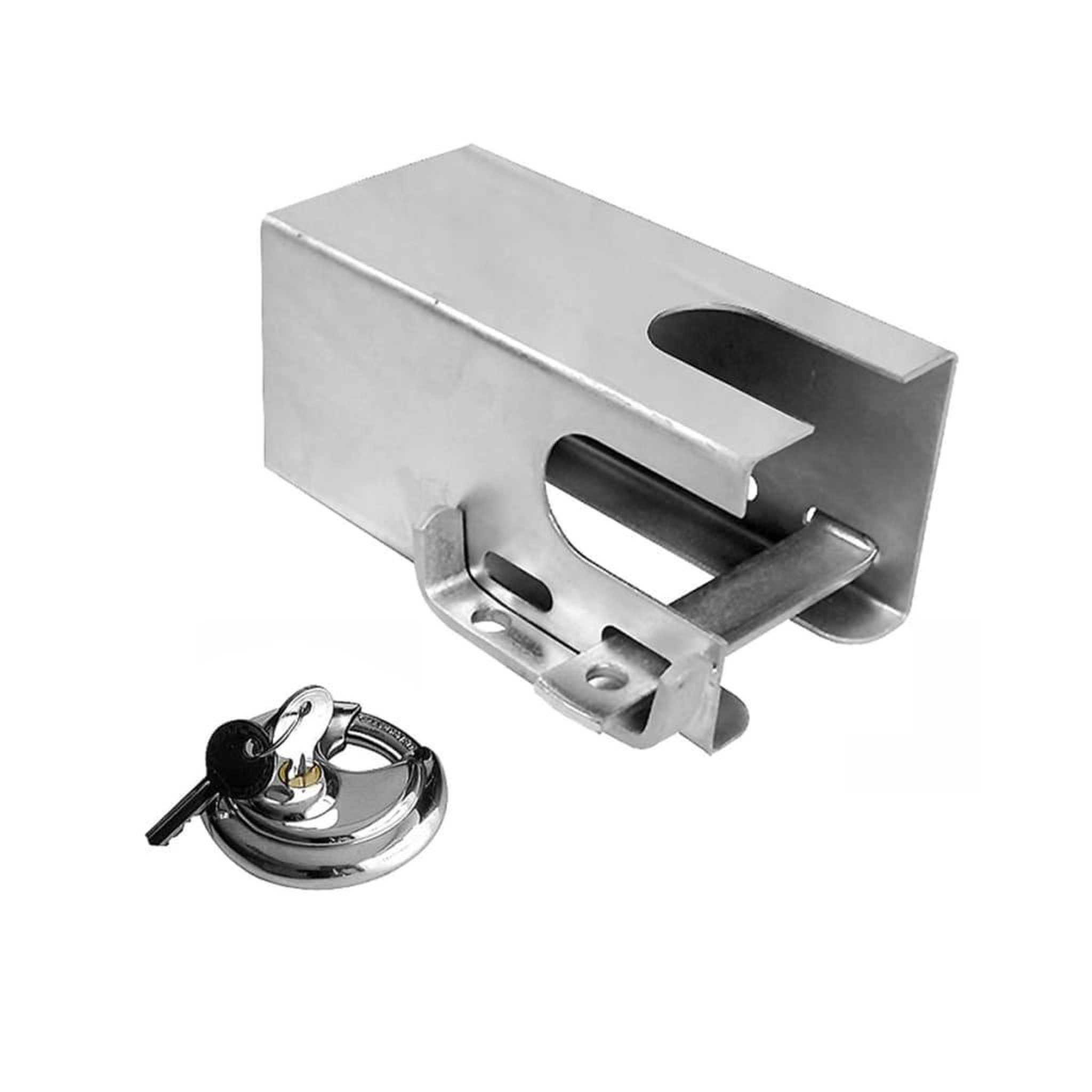 Voir la diapositive 2 : PROPLUS ProPlus Verrou d'accouplement avec serrure 110x110 mm 341325S
