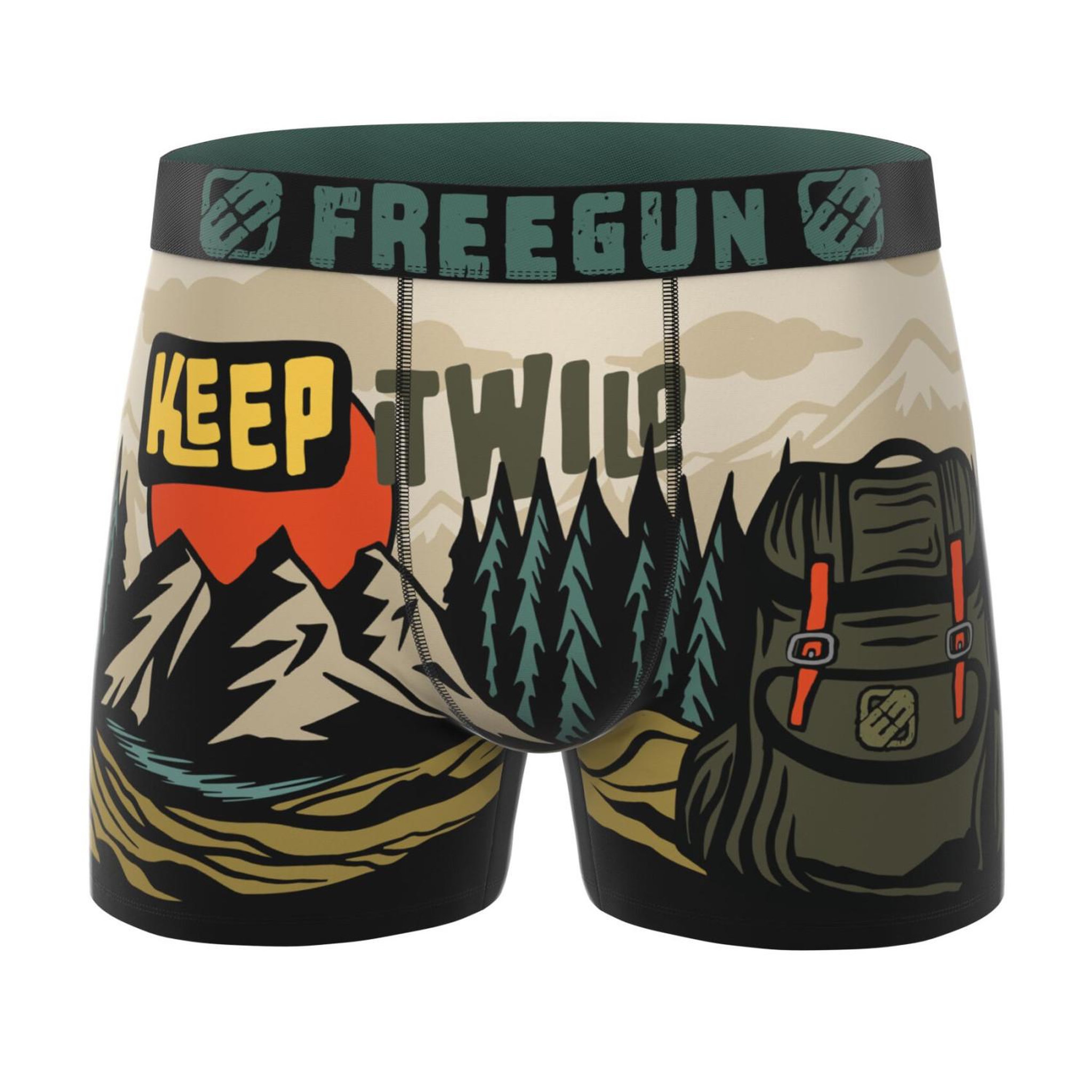 Voir la diapositive 6 : FREEGUN Lot de 5 boxers homme collection Vintage Winter
